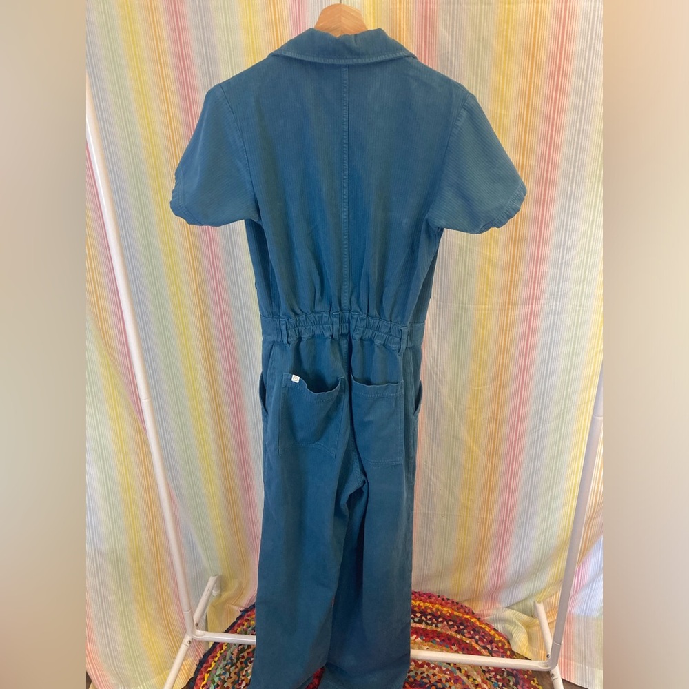 Big Bud Press Heritage short sleeve jumpsuit Lagoon Size S - Picture 4 of 7
